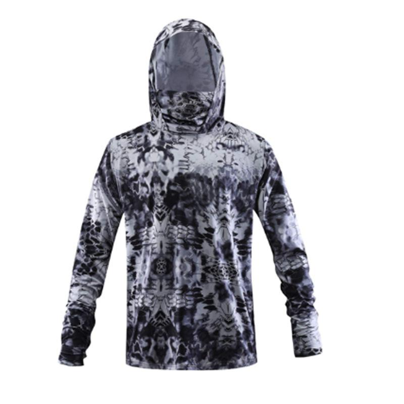 Men's Floating Fishing Tackle Quick Drying Fan Fishing Suit with Dust Mask and UV Protective Fishing Suit HUK