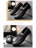 Men's Summer 2025 British-Style Casual Leather Loafers - Soft Sole, Trendy One-Step Drive Shoes