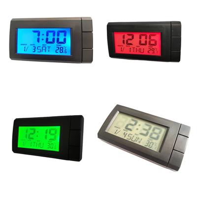 Car Digital Clock Date Display Battery Powered Home Automotive Clocks