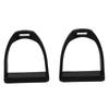 2PCS High Strength Stirrups Engineering Plastic Anti Slip Safety Stirrups for Horse Riding Accessories Black