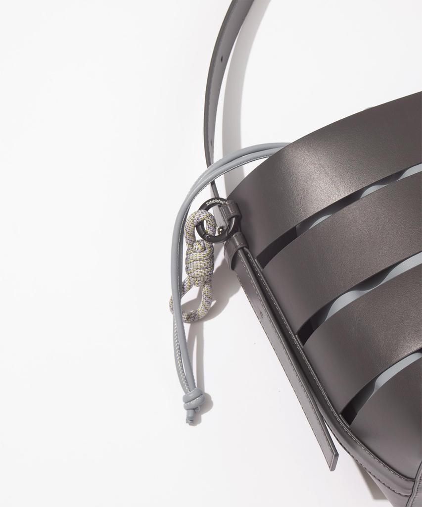 [FCE] SHOULDER BAG TECH LEATHER CAGE BUCKET