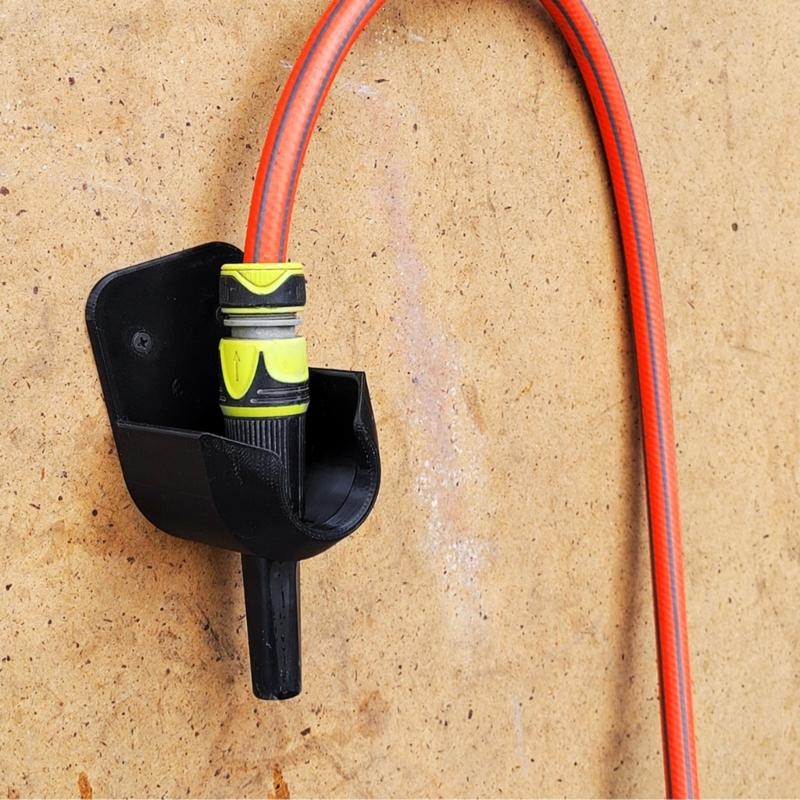 Wall Mounted Garden Hose Nozzle Holder Plastic Storage Rack Hose Sprayers Mount For Outdoor Irrigation Organization
