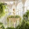 Small Herbaceous Plant Container Ballet Dancer & Mermaid Hanging Planter, Resin Shell-Shaped Flower Pot with Metal Chains, Lightweight Basket