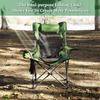 Camping Lounge Chair, Portable Reclining Camping Chair, Folding Camping Chair with Footrest,Headrest & Storage Bag