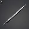 Non-Slip Stainless Steel Pimple Popper Acne Blackhead Removal Needle Tool Silver