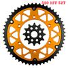 12T 45T-52T 520 Chain Motorcycle Front & Rear Sprocket For SUZUKI RM125 RMZ250 RM-Z 250 RM 125 Y N P R S T V W X K1 K2 K3 K4 K5