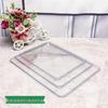 Clear Rectangular Tray for Tea Set, Fruit, Snacks & Pastries