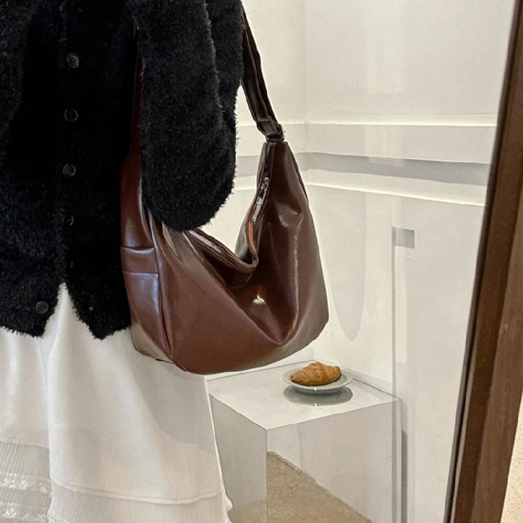 PU Leather Crossbody Sling Bag Crossbody Shoulder Bag Adjustable Strap Handbag
