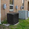 1Pcs Air Conditioner Cover Black Waterproof Polyester Outdoor Units Protector for Ac Outer Parts Washing Machine Furniture Cover