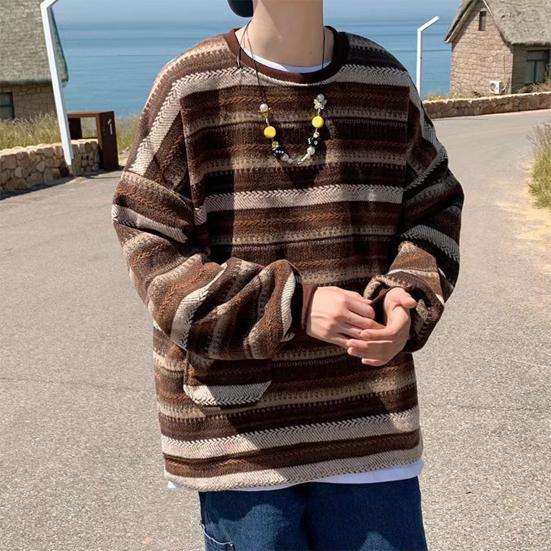 Sudadera de manga larga con cuello redondo y puños retráctiles