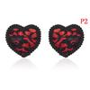 1 Pair Sexy Women Lingerie Sequin Tassel Heart Shaped Breast Bra Nipple Cover