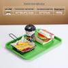 Non-Slip Rectangular Burger Tray for Restaurants