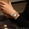 KNIS Kyoto Japan KN004-SVBESF Unisex Classic Rectangular Watch Quartz White Dial Roman Numerals Silver Beige Saffiano Leather 3ATM Water Resistant
