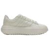 Adidas GRAND COURT PLATFORM Cushioning Breathable Lightweight Low top Casual Shoes Women's Ecru IH9111