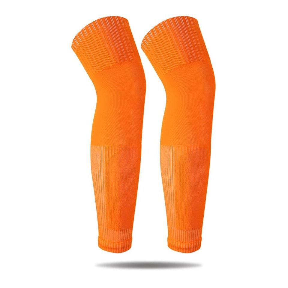 Loogdeel 1 Pair Football Socks Over-The-Knee Soccer Leggings Breathable Sports Knee Pads Leg Cover Joint Knee Support