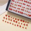 Plastic Resin Geometric Earrings With Resin Drop Embellishments For Trendy Summer Fashion