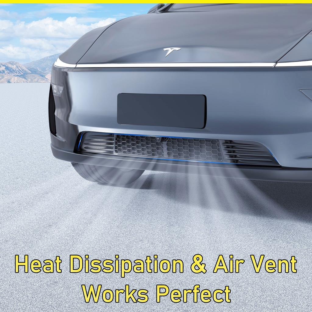 For Tesla Model Y Juniper 2025 2026 Front Bumper Grill Mesh Air Inlet Vent Cover Grille Guards Protector Anti-insect Accessories