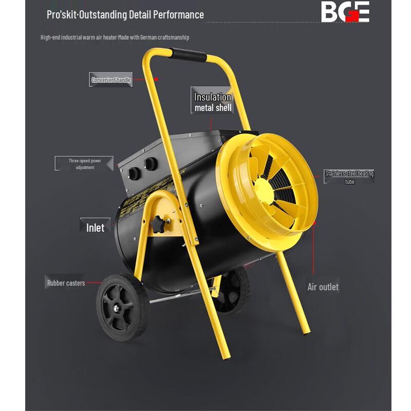 Pro'sKit Industrial Fan Heater