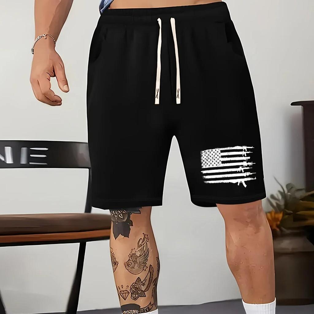 USA America United States Flag Boxing Shorts 3D Print Fighting Training Unisex Men Women Quick Dry Fitness Gym Sport Workout Casual Streetwear