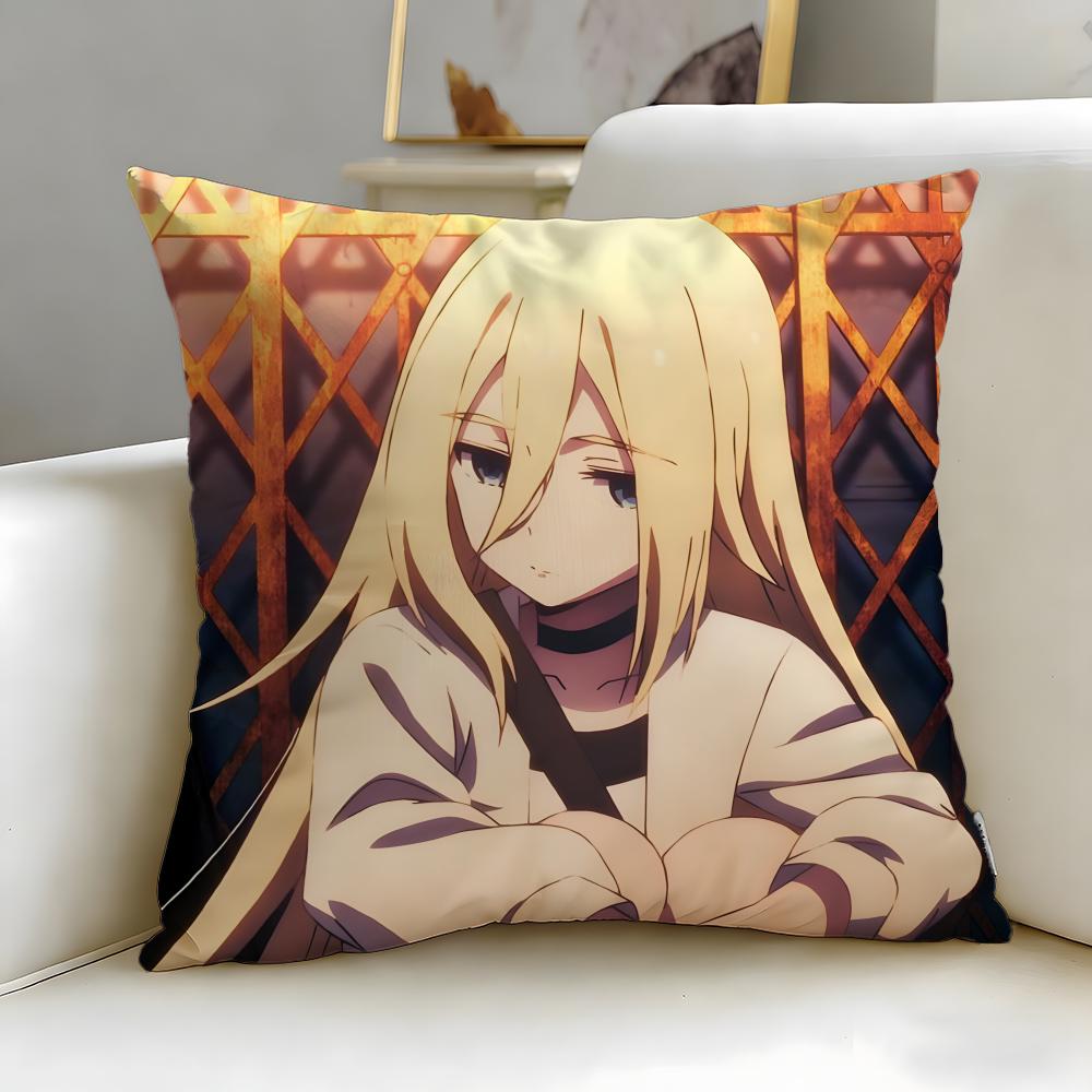 Beliebte Anime Angels Of Death Kissenbezug Weich & Leicht zu Waschen – Vielseitig für Sofa, Bett, Reisen und Büro