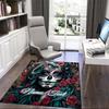 1PC Custom Name Day Dead Art Theme Floor Mat Ideal for Living Room, Game Rooms, Office, Bedroom,Floor Mat Playful Design