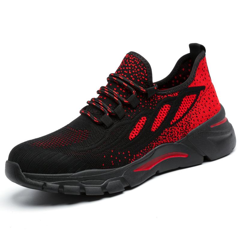 Big Size Mens Casual Breathable Steel Toe Covers Work Safety Shoes Summer Worker Sneakers Security Boots Protect Footwear Safe