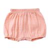 Children's Summer Cotton Linen Shorts - Infant To Mid-Size, Unisex Solid Color