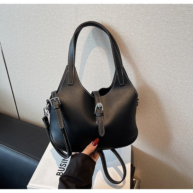 Niche Design Crossbody Bucket Bag Simple Casual Handbag Women's Spring New Bucket Bag