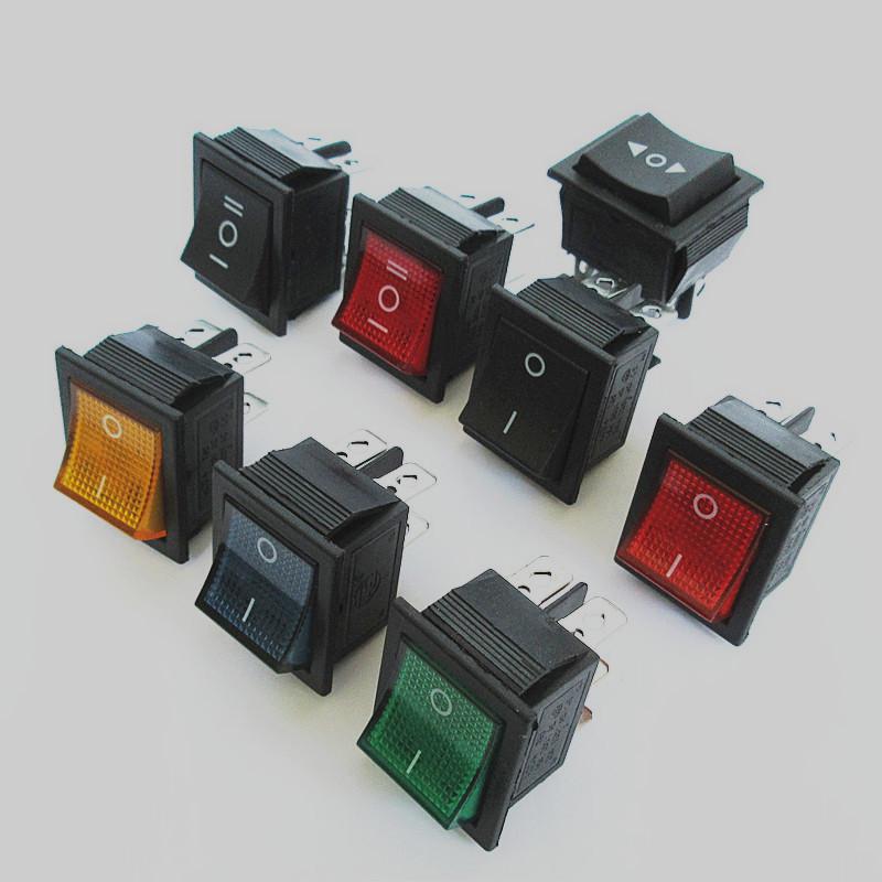 KCD4 Rocker Switch 25x31mm 2/3-Position, 4/6-Pin, 16A 250V Power Button
