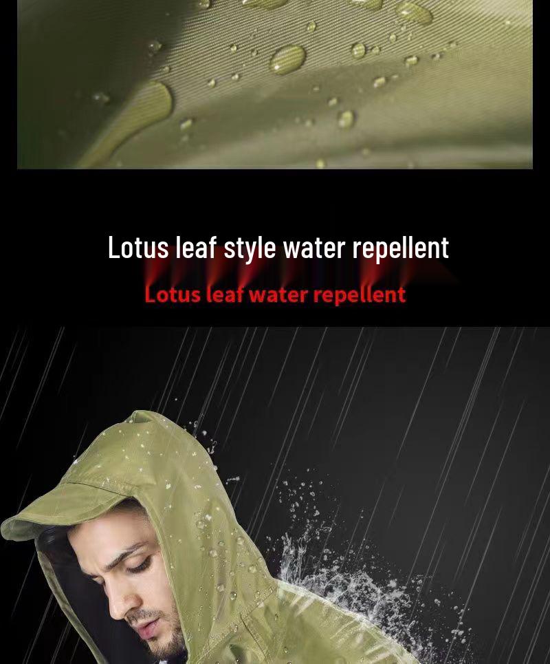 Unisex Full-Length Reflective Rain Poncho - Thickened for Labor Protection