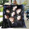 BTS 3D Kpop Bangtan Boys Couverture de lit Bureau Maison Randonnée Pique-nique Couette Épaisse Couvre-lit Tendance Couverture en Flanelle