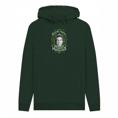 Elf Unisex Adult Cotton Headed Ninny Muggins Hoodie