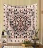 Vintage Sun Tarot Tapestry  Floral Design Mystical Elements  Unique Wall Art for Home Decor Bedroom  Occult Lover Gift