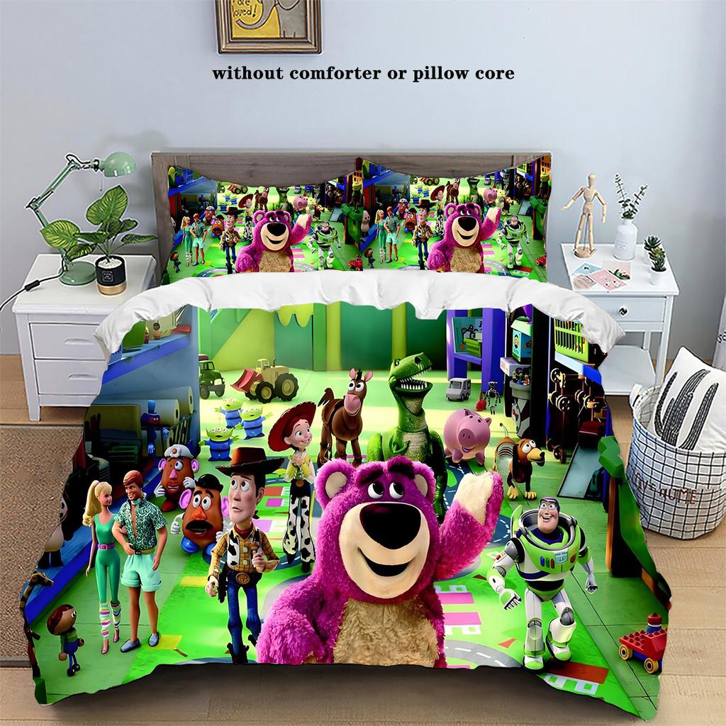 New Design Toy Story Bedding Sets Buzz Lightyear Woody Comforter Cover Bed Cover Duvet Cover Pillow Case 2-3 Pieces Sets