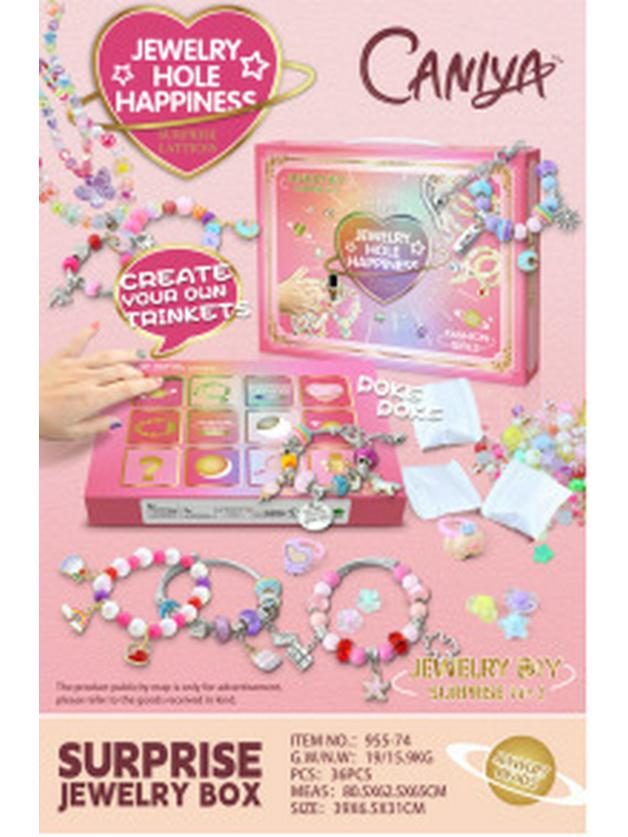 DIY Girls' Beaded Jewelry Gift Set: Handmade Bracelets & Necklaces