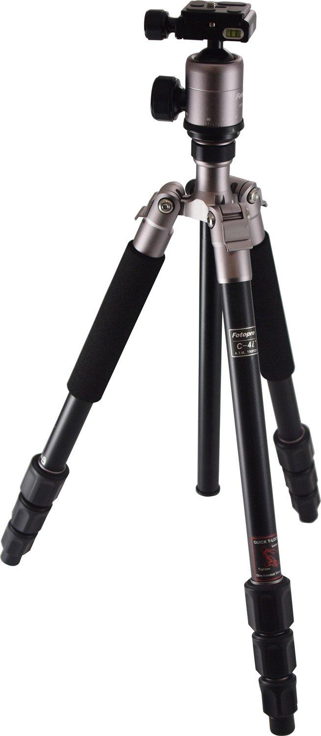 

Fotopro Tripod PLUS T Medium Ball Head Aluminum Titanium 79746 C-4i 4-section