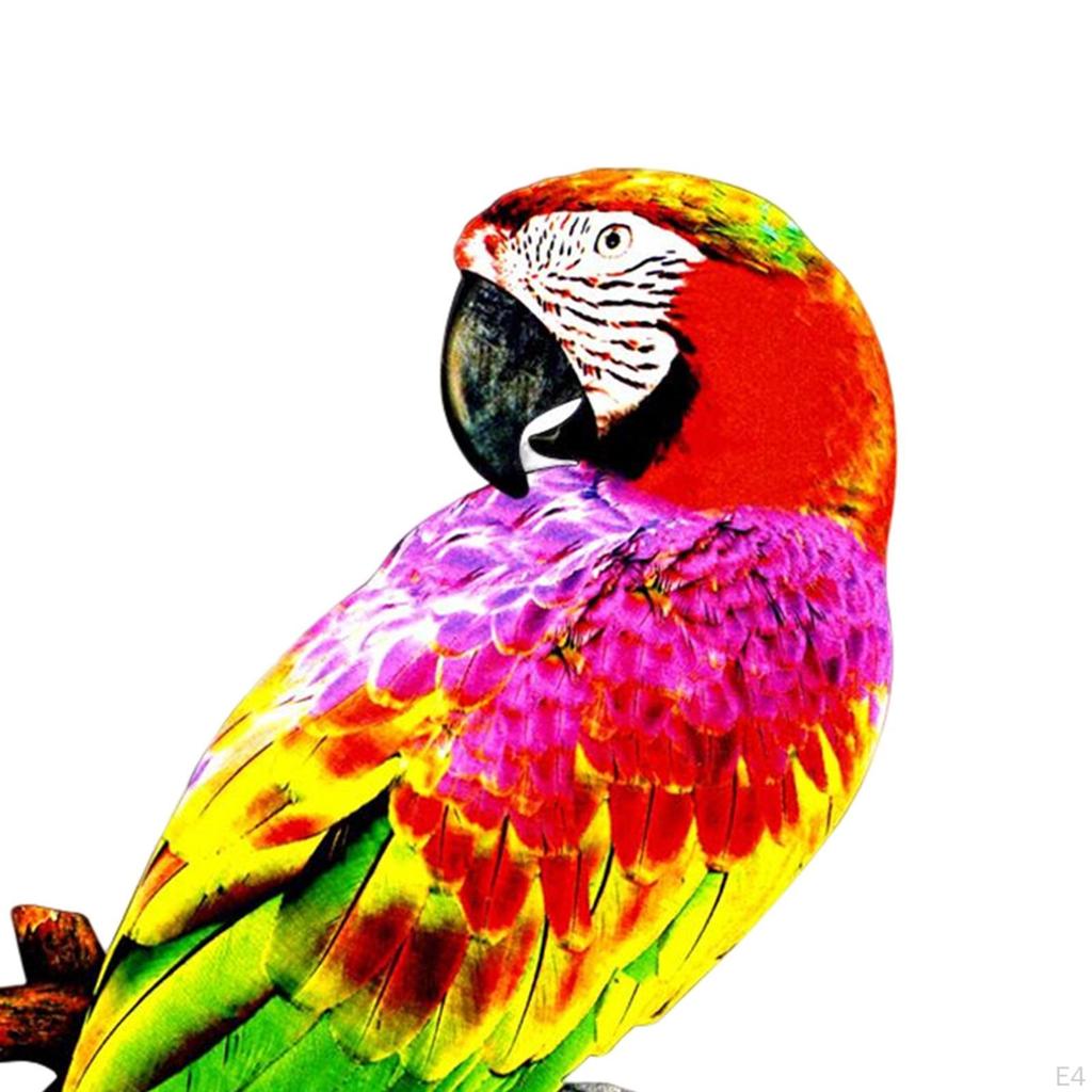 Handcrafted Parrot Figurine for Outdoor Display