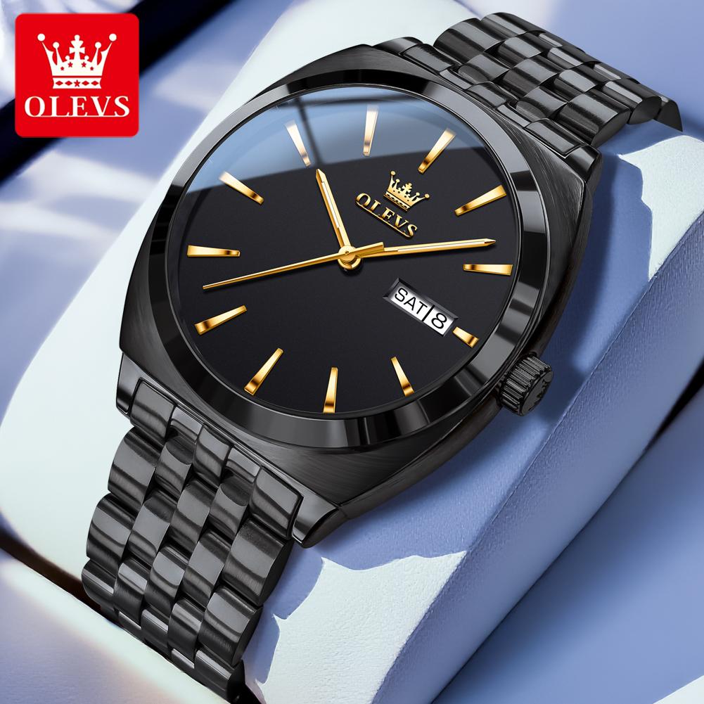OLEVS Men Watches Luxury Elegant Waterproof Fine Steel Original Automatic Mechanical Wristwatch for Man Waterproof Luminous Date