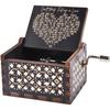 Can't Help Falling In Love Wood Music Box, Antique Engraved Musical Boxes Case for Love One Wooden Music Box - Gifts for Lover