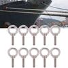 10Pcs Eye Bolt 304 Stainless Steel Lifting Round Ring Screw Fastener Hardware M6x25