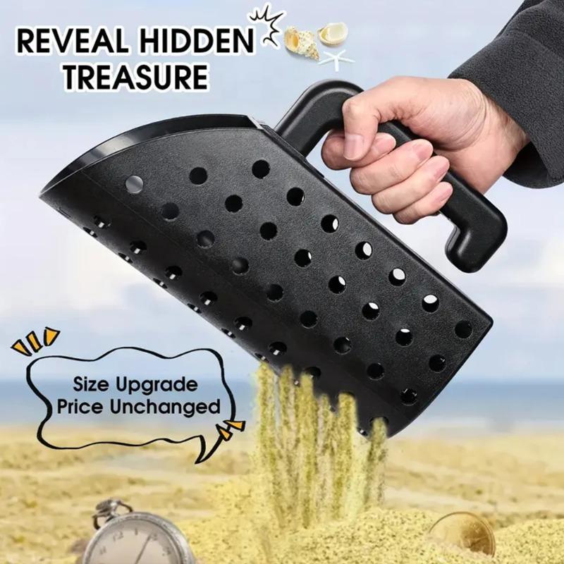 ABS Plastic Metal Detector Shovel Rust Resistant Compact Detecting Sifter Versatile Manual Sand Scoop Shovel for Outdoor Beach