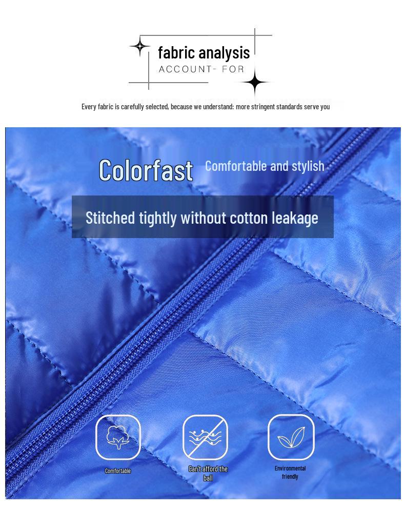 2025 Men's Autumn/Winter Lightweight Padded Down Cotton Jacket