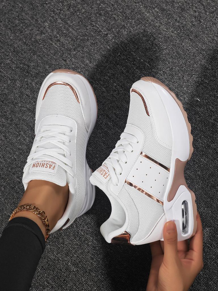 Women's Casual Lace-up Sneakers - Lightweight Walking Shoes