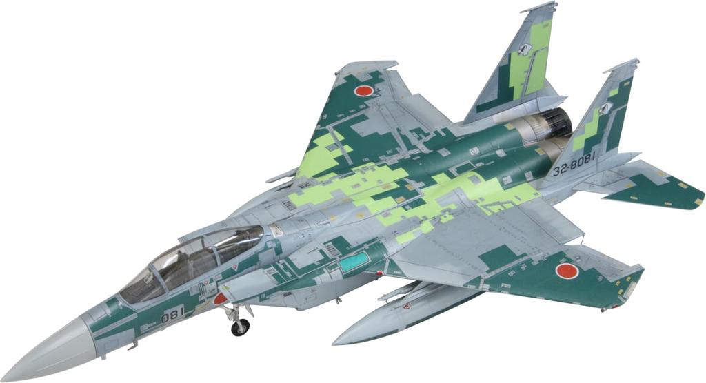 Fine Molds Düsenflugzeug Japanische Luftwaffe Digitaler Kunststoff FK05 1/72 Serie, Selbstverteidigung F-15DJ Aggressor, Tarnung, Grün, Modell, (Flugzeug)