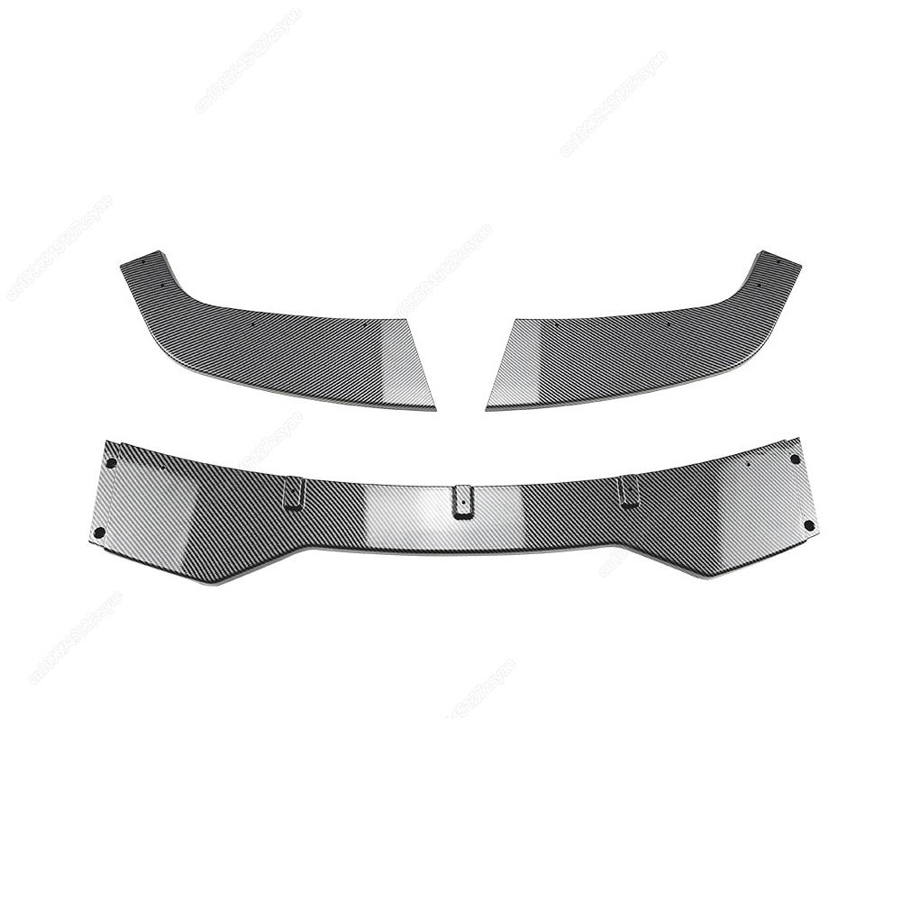3Pcs Car Front Bumper Lip Spoiler Splitter Diffuser For BMW 3 Series F30 F31 Standard 2013-2019 Bodykits ABS Tuning Gloss Blcak