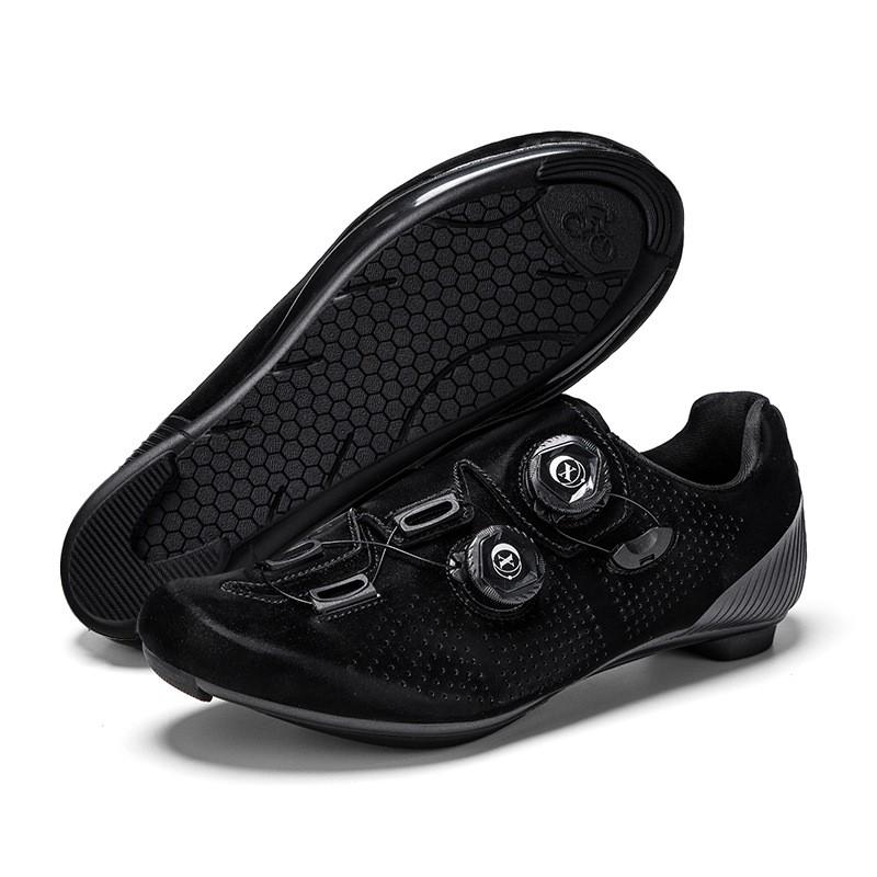 Unisex Cycling Shoes Road Mountain Bike Flat Pedal Or Clipless Use Breathable Synthetic Leather With Nylon/Rubber Sole
