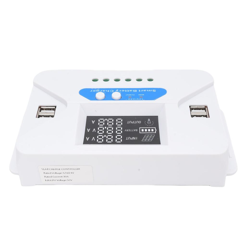 Solar Charge Controller 30A Auto Adaptive Solar Panel Charge Regulator Street Lamp Light Control for Phosphoric Li Ion