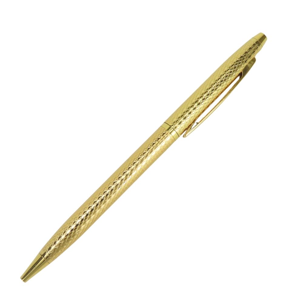 Used  Ballpoint pen GOLDEN CROWN Two-piece set metal gold mechanical pencil