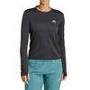 Adidas Adizero He T Box Limited Series Comfortable Soft Sweat-Absorbing Casual Long Sleeve Regular T-Shirt Women Tops Black JD1745
