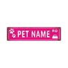 1pc 40x10cm Vintage Aluminum Plate, Custom Paw Print Wall Decor for Home Garage